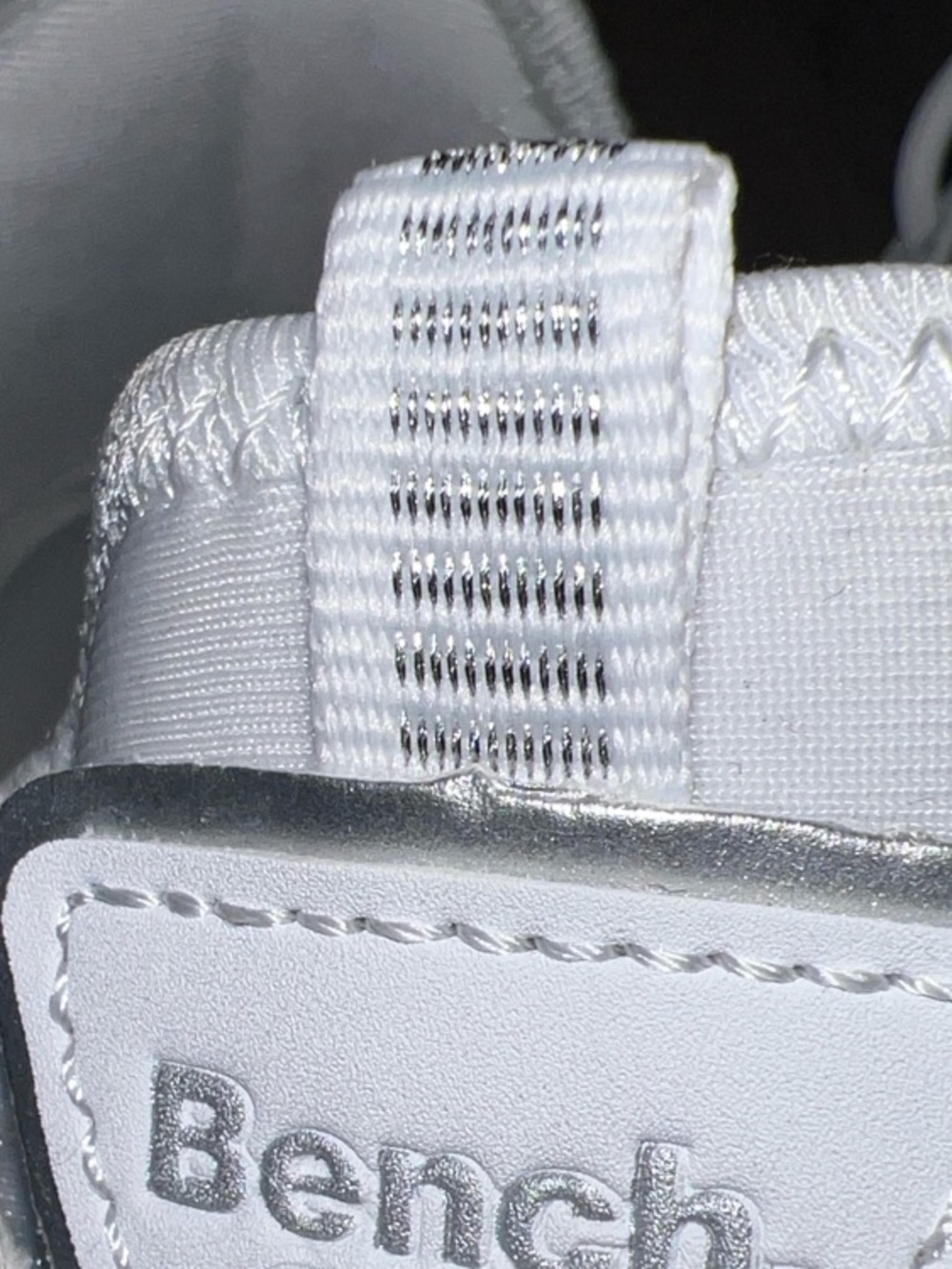 Bench White Women's Lightweight Knit Sneakers - Picture 15 of 15